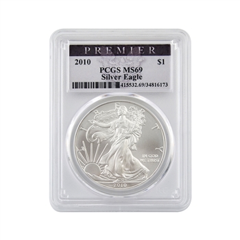 2010 American Silver Eagle - PREMIER - PCGS MS69