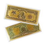 1899 $5 Silver Certificate - Indian Chief - Gold Foil