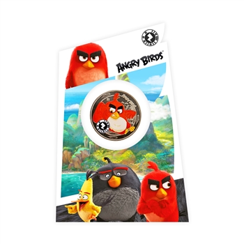 2018 Angry Birds - Red - Colorized - Interactive Mobile Game Coin in Gift Pack