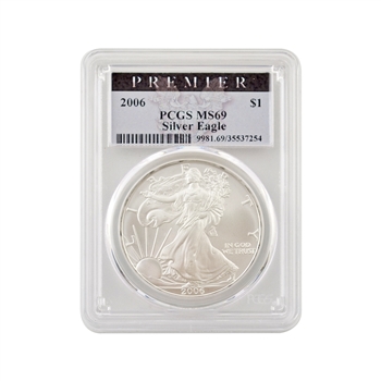 2006 American Silver Eagle - PREMIER - PCGS MS69