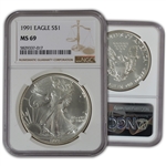 1991 Silver Eagle-NGC 69