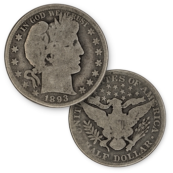 1893 Barber Half Dollar - Philadelphia