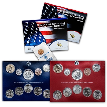 2019 US Mint Set - 20 pc w/ "W" Mint Lincoln Cent