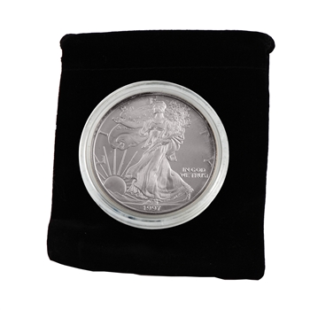 1997 Silver Eagle - Uncirculated w/ Display Pouch