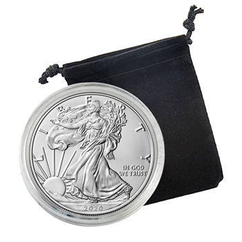 2020 Silver Eagle - Uncirculated w/ Display Pouch