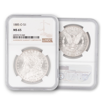 1885 Morgan Dollar - New Orleans - NGC 65