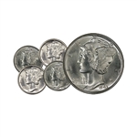 Mercury Dime 5 Pack-5 for $35-Uncirculated