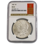 1885 Morgan Dollar - New Orleans - NGC 63 Red Book Label