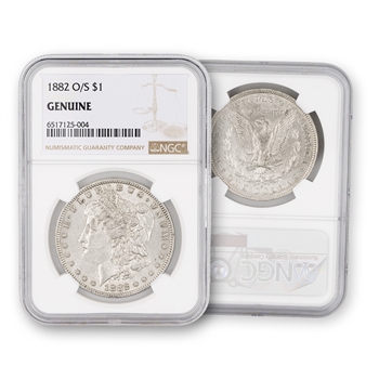 1882 Morgan Dollar-O over S-Certified NGC Genuine