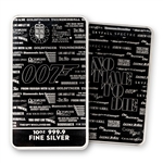 2020 Great Britain James Bond 007 Silver Bar - 10oz