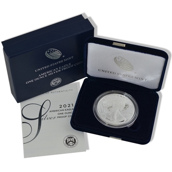 2021 Silver Eagle - West Point Mint - Proof - Type 1 - OGP