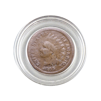 1865 Indian Head Cent - Circulated - Capsule