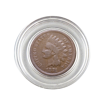 1874 Indian Head Cent - Circulated - Capsule