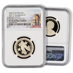 2021 Native American Dollar Proof - Military Service NGC 70