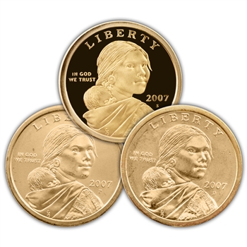 2007 Sacagawea Dollar - PDS - Capsules