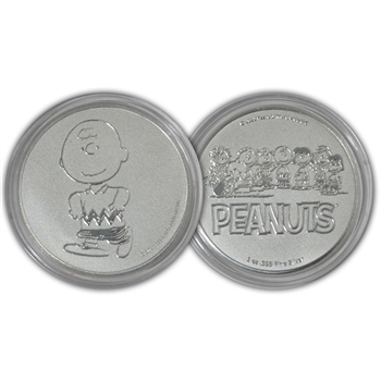 2021 Peanuts - Charlie Brown 1 oz Silver - Uncirculated