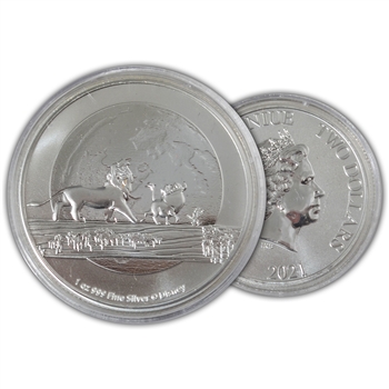 2021 Disney 1 oz Silver - Lion King #3 Hakuna Matata - Uncirculated