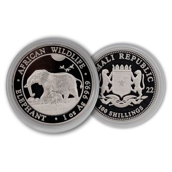 2022 Somalia 1oz Silver Elephant - Uncirculated