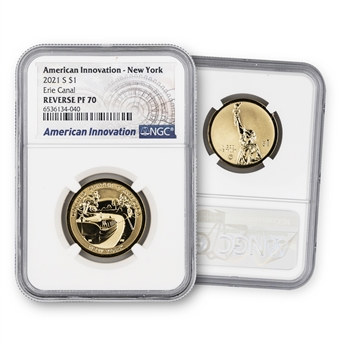 2021 Innovation Dollar - Rev Proof - #11 New York - NGC 70