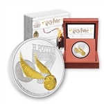 2022 Harry Potter 1oz Silver - Golden Snitch - $2 Niue