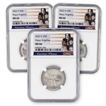 2022 Maya Angelou Quarter - 3pc Set (P/D/S) - NGC 66