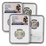 2022 Maya Angelou Quarter - 2pc Set (P/D) - NGC 66