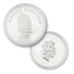 2022 Tuvalu 1oz Silver-Homer Simpson-Uncirculated