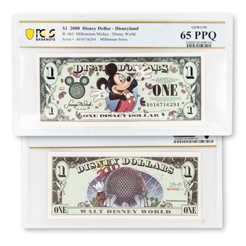 2000 Disney $1-Millenium Mickey-PCGS 65