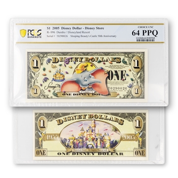 2005 Disney $1-Dumbo-PCGS 64
