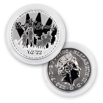 2022 Great Britain 1oz Silver-Rolling Stones-Uncirculated