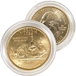 2000 Virginia 24 Karat Gold Quarter - Philadelphia