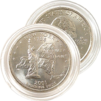 2001 New York Uncirculated Quarter - Denver Mint