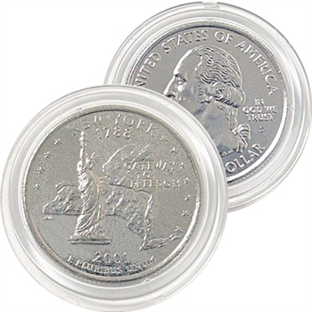 2001 New York Platinum Quarter - Denver Mint