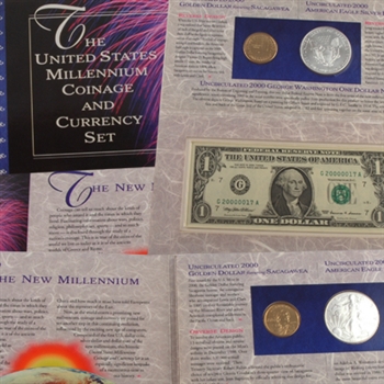 2000 Millenium Coin & Currency Collection - GVT Pkg