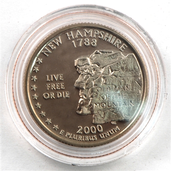 2000 New Hampshire Proof Quarter - San Francisco Mint