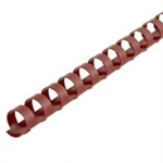 19 Ring Plastic Comb Binding (50/Box) - 1-3/4" - Maroon