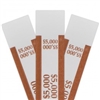 Brown $5000 Self Sealing Currency Straps (1000/Box)