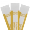 Mustard $10,000 Self Sealing Currency Straps (20,000/case)