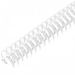 4:1 Pitch 12" Plastic Coil (100/BOX) - 7mm - Clear