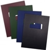 Regency Navy Blue Covers 8-1/2" X 11" Square Corners w/ Standard Title Window (Pk/100)