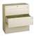 Tennsco 36" Retractable Door 3-Drawer Lateral File