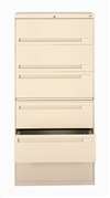 Tennsco 36" 6-Drawer Combination Lateral File