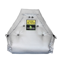 Removable protection isolation blanket for valves, fittings and other heat processing applications.