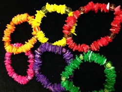 Assorted Colored Chip Bracelets