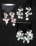 Shell Chip & Assorted color Bead Earrings
