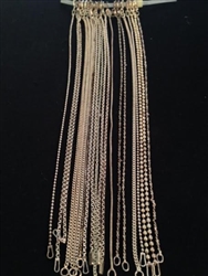 Silver assorted Bracelets 7 inch