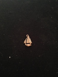 Gold Plated Sail Boat Charm