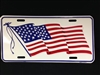 American Flag License Plate