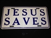 Jesus Saves License Plate