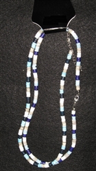 Blue & Gray Heshi Necklace